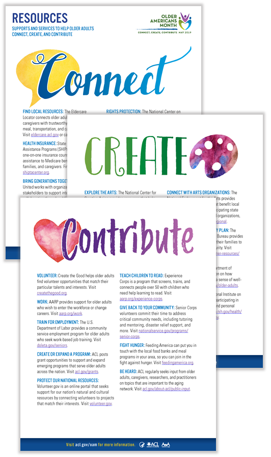 Three-page resources handout