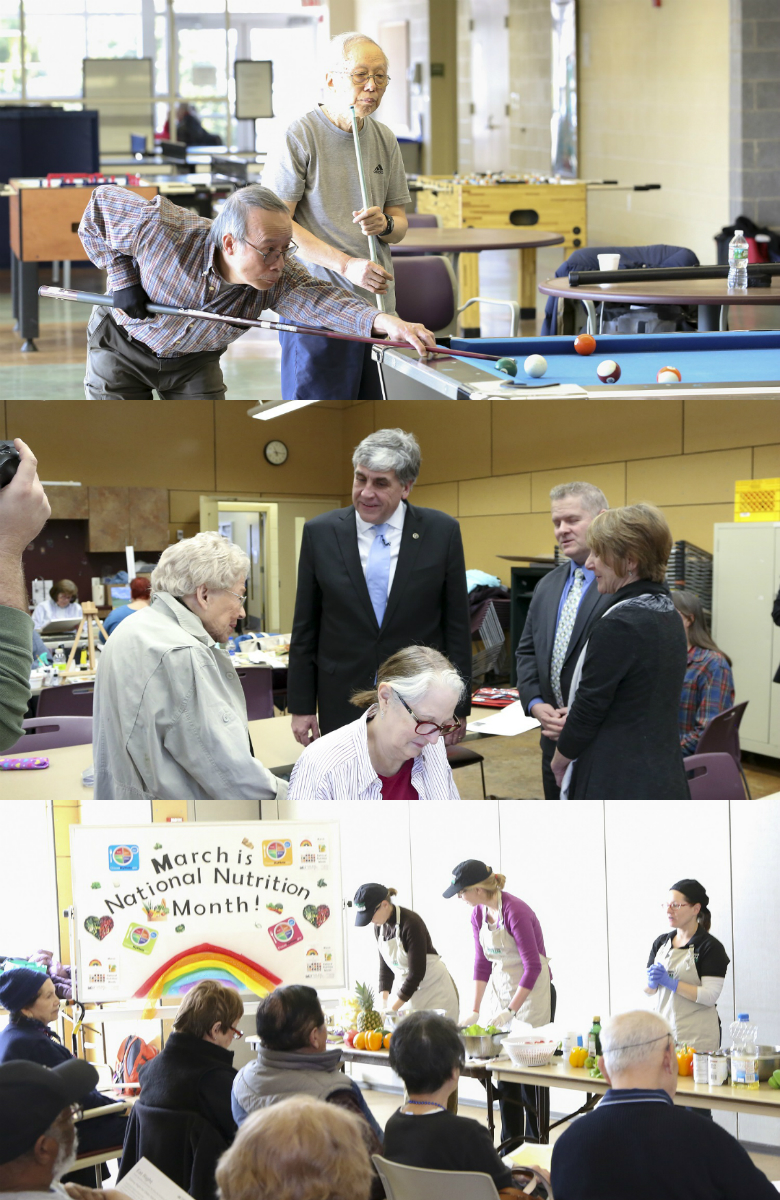 Various activities at the Walter Reed Center