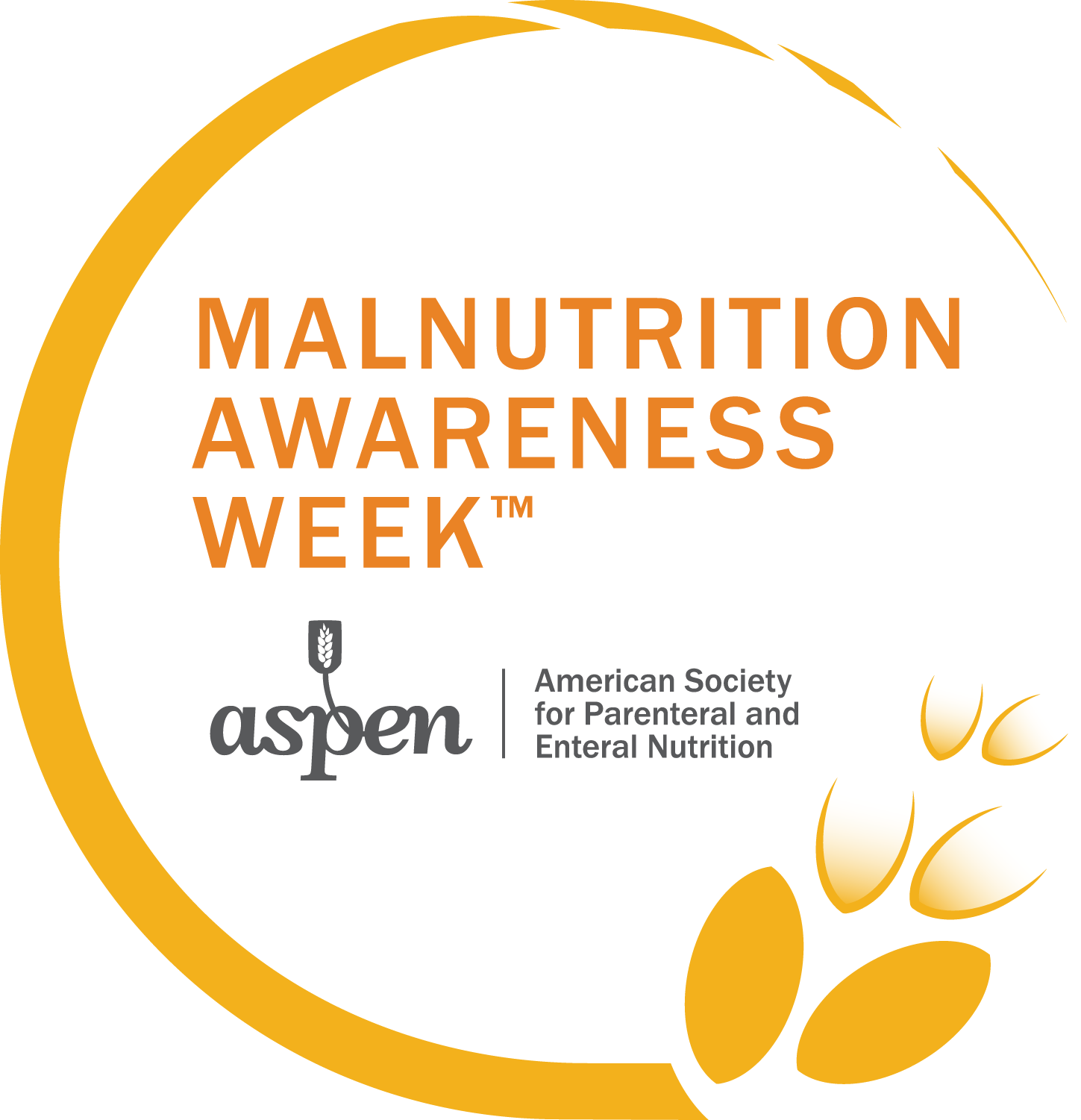 Malnutrition Awareness Week logo. American Society for Parenteral and Enteral Nutrition (ASPEN)