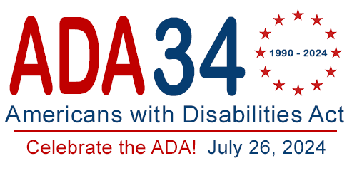 ADA 2024 Americans with Disabilities Act logo