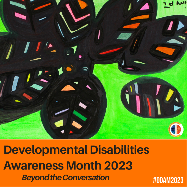 Developmental Disabilities Awareness Month 2023 Image Beyond the Conversation