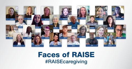 RAISE Social Graphic: Faces of Caregivers