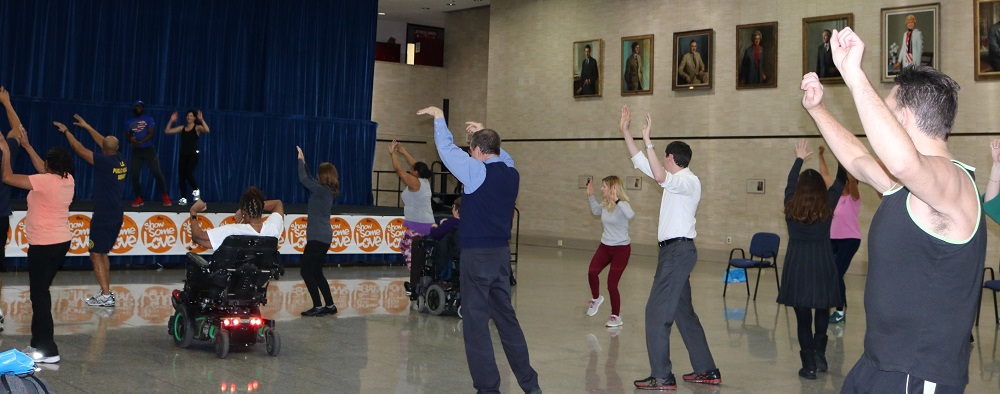 Group doing Zumba