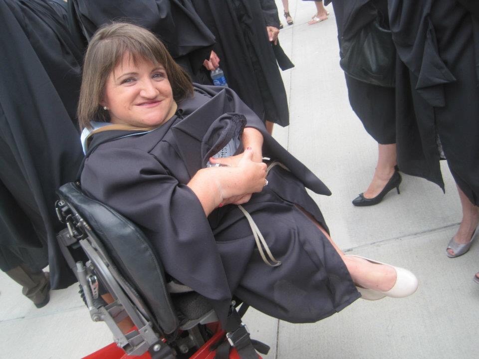 Commissioner Julie Hocker graduating from the UNC Kenan-Flagler Business School