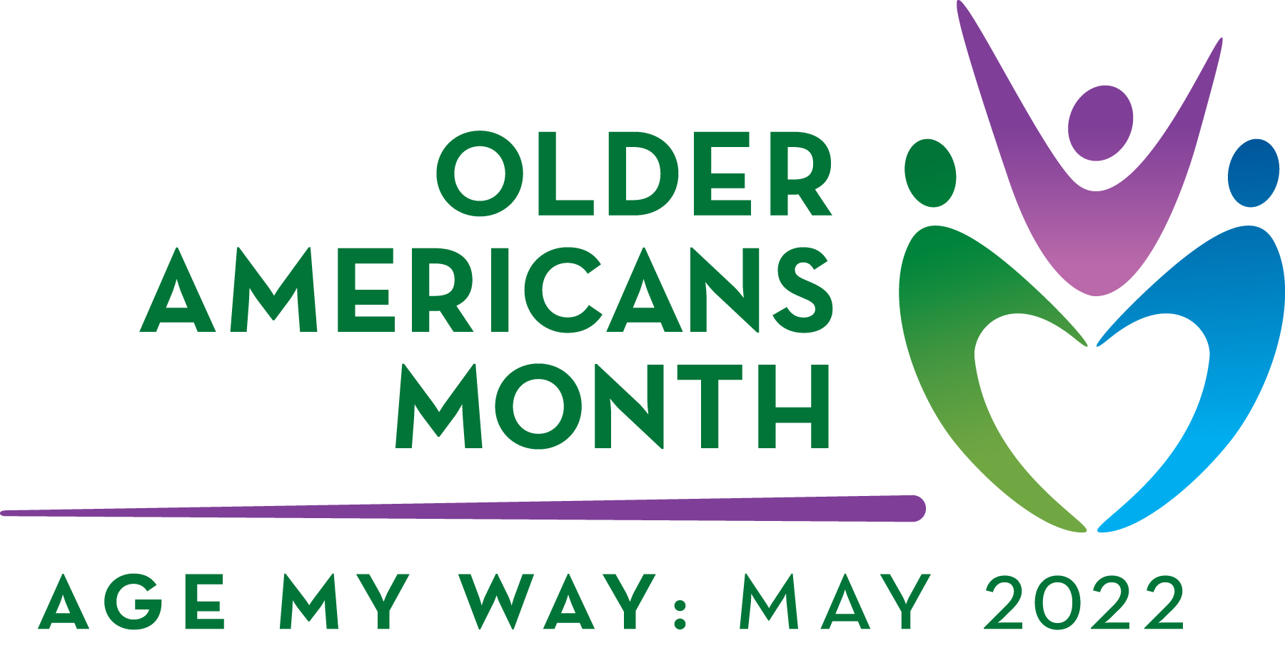 Logo: Older Americans Month, Age My Way: May 2022